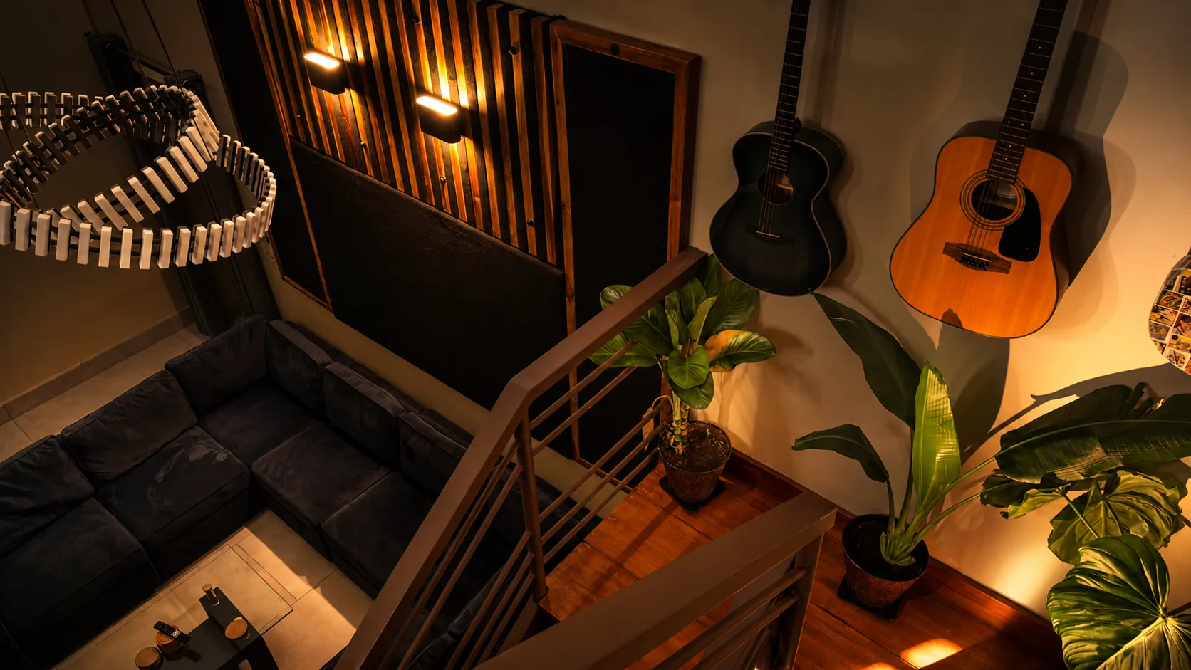 Creative songwriting session at Palacio Musical